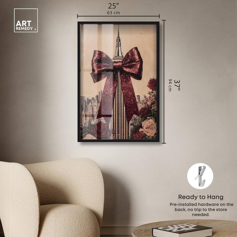 Sparkling Empire State Building Shadowbox by Art Remedy