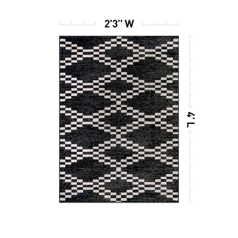 Southwestern Geometric Durable Area Rug, Perfect for Any Room