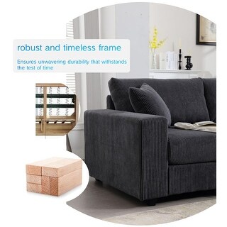04" Cloud Sectional Couch With L-Shape Chaise,Modern Modular