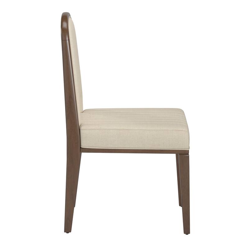 Harstad 42"-60" Extendable Round Dining Set with Channel Stitching Upholstered Chairs by iNSPIRE Q Modern