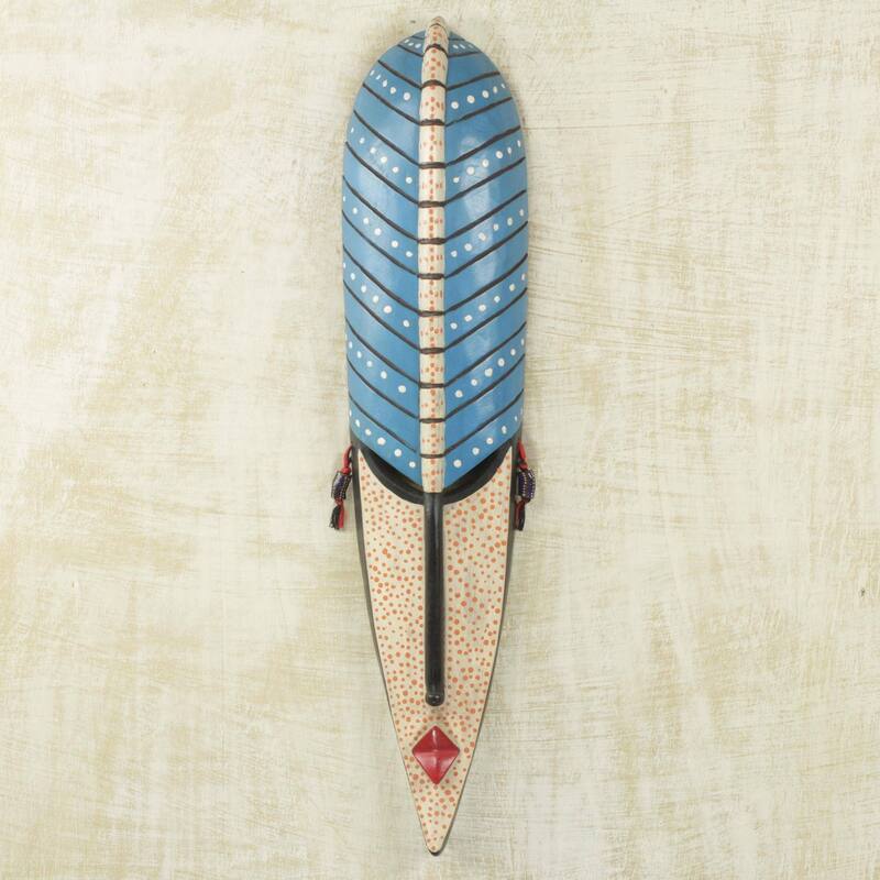 Novica Northern Maiden Beauty II African wood mask