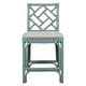 preview thumbnail 40 of 67, Natural Rattan Handmade Chippendale Cushioned Bar Stool by East at Main