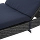 preview thumbnail 168 of 187, Salem Outdoor Wicker Adjustable Chaise Lounge with Cushion by Christopher Knight Home