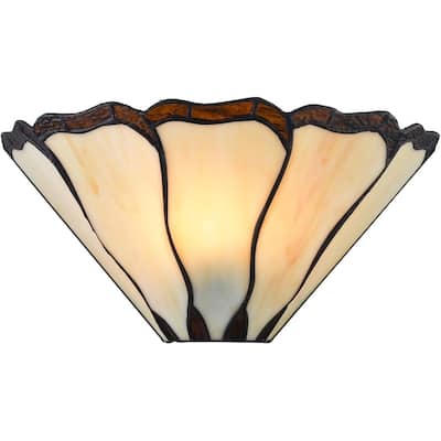 Vintage wall light black corridor light glass, metal, copper hallway light