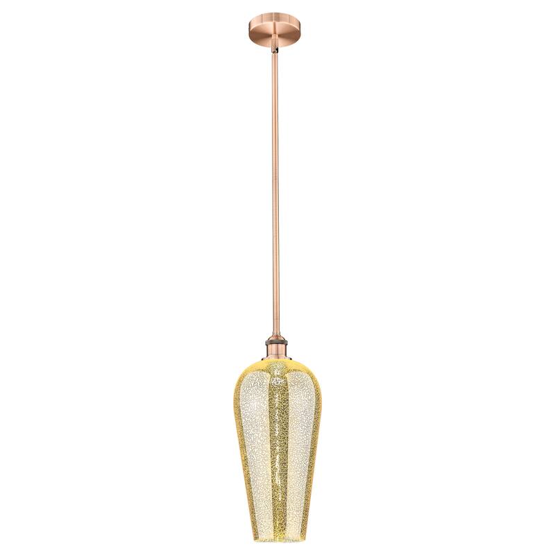 Innovations Lighting Endless Possibilities Edison - Chelsea - 1 Light 8" Stem Hung Mini Pendant - Mercury/Antique Copper