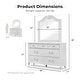 preview thumbnail 2 of 3, Furniture of America Marais Traditional 2-Piece White 7-Drawer Kids Dresser and Mirror Set