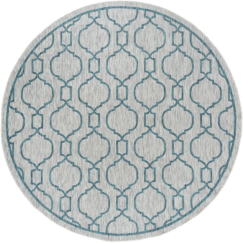 Colonnade Transitional Geometric Indoor/Outdoor Area Rug