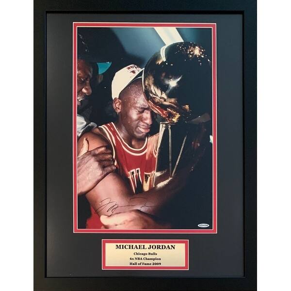 Shop Michael Jordan Autographed Chicago Bulls Signed 12x18 Framed