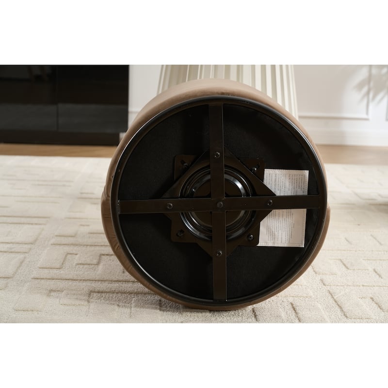 Upholstered Swivel Barrel Chair Dining Chair Side Chair