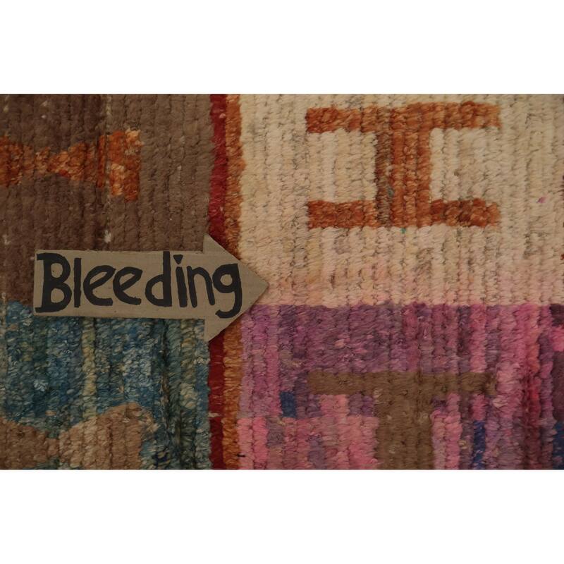 Hand Knotted Oriental 100% Wool Carpet Modern All-Over Multi-Colored Moroccan Area Rug - 17' 5'' X 12' 4''