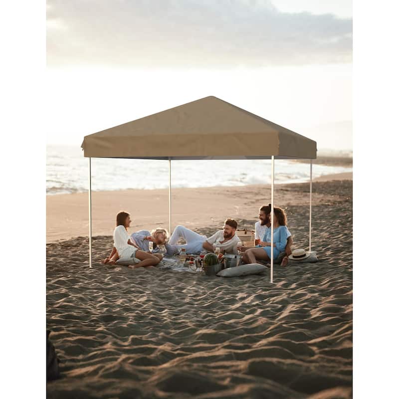 10x10 Feet Instant Pop-Up Canopy Tent, 3 Detachable Sidewalls - 10*10Ft