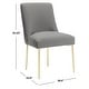 preview thumbnail 89 of 124, SAFAVIEH Couture Nolita Velvet Accent Chair - Mustard / Brass - 28"x23"x35.3" - 28" W x 23" D x 35" H