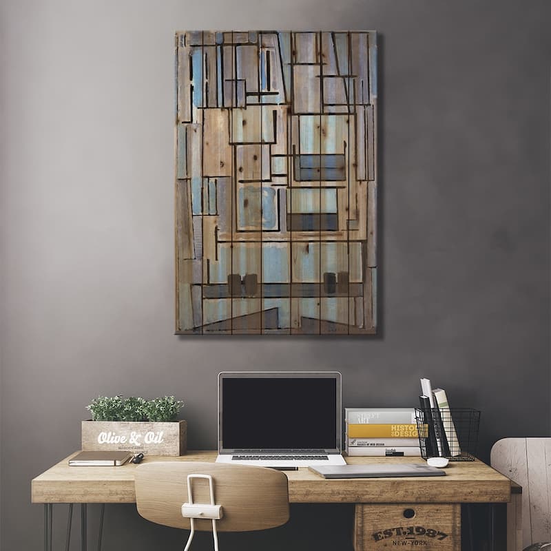 Composition No. 9, 1914 Print On Wood by Piet Mondrian - Multi-Color