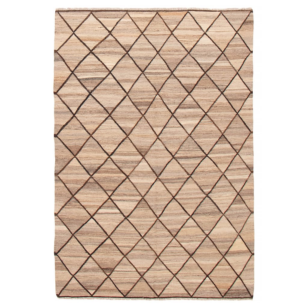 Sivas Taupe Kilim 5'9" x 8'0" - 5'9 x 8'0