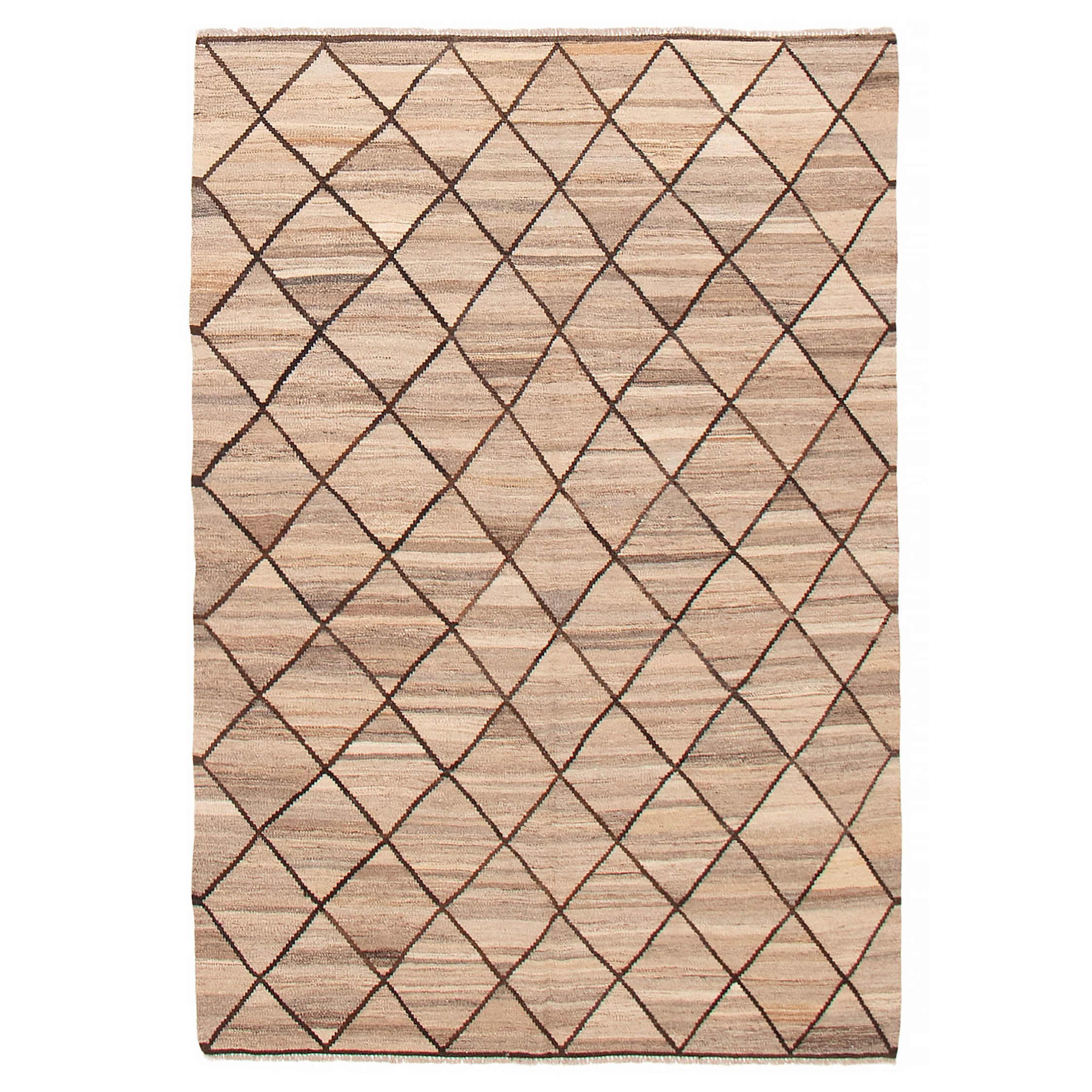 Sivas Taupe Kilim 5'9" x 8'0" - 5'9 x 8'0