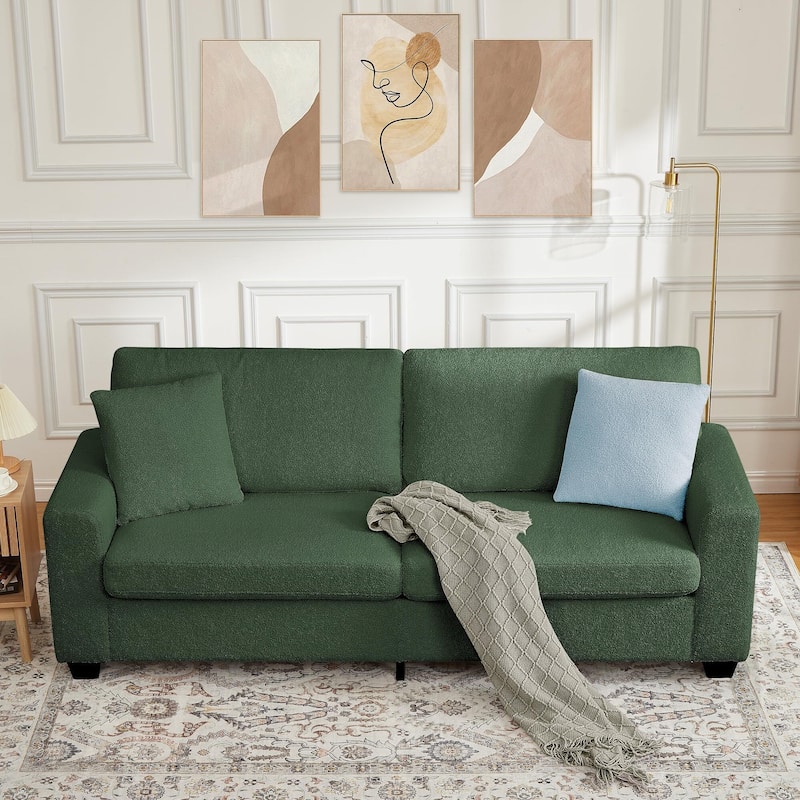 83'' Comfy Cloud Couch, Modern 3 Seater Deep Seat Sofa with Wide Armrester