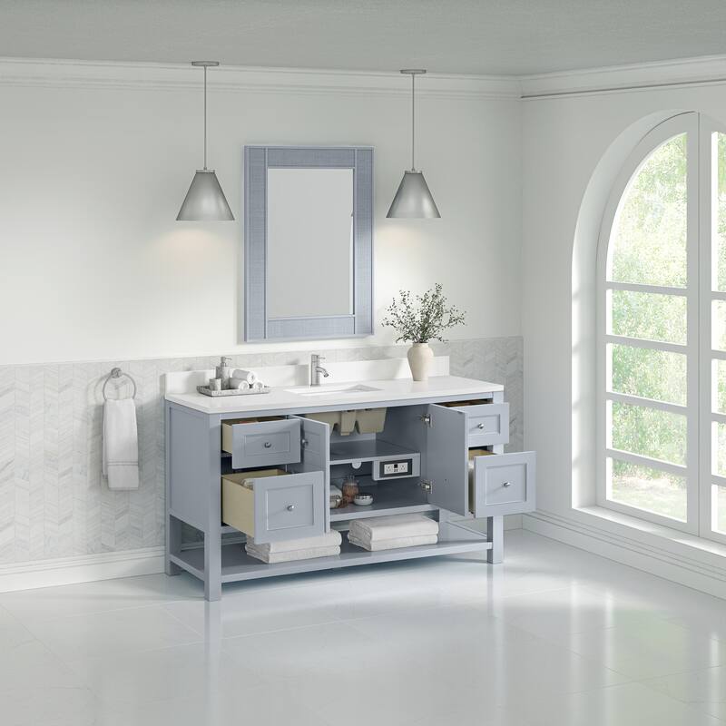 Breckenridge 60" Single Vanity, Serenity Blue
