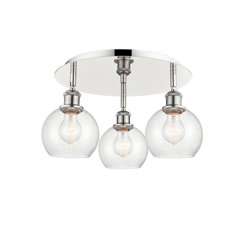 Innovations Lighting Athens - 3 Light 18" Flush Mount