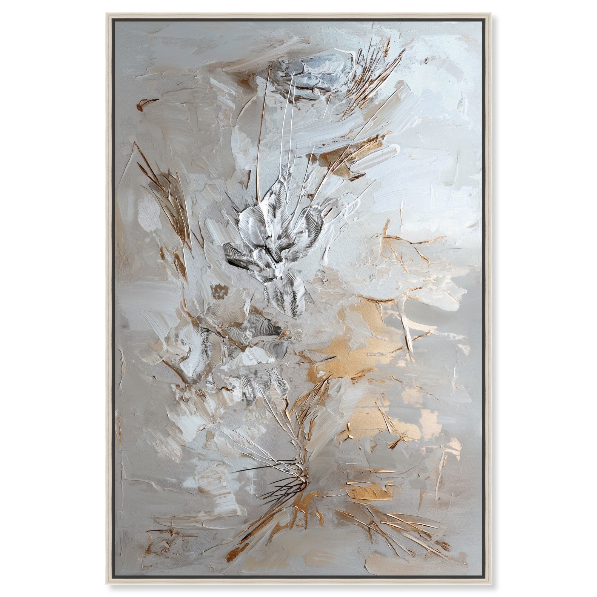 Golden Mirage Canvas Elegant Gold Abstract by Art Remedy