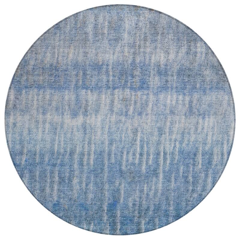 Machine Washable Indoor/ Outdoor Contemporary Ombre Chantille Rug