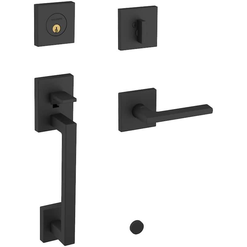 Baldwin Minneapolis Right Handed Single Cylinder Keyed Entry Sectional - Satin Black