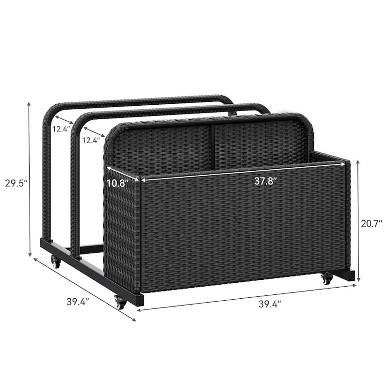 Outdoor Wicker Patio Poolside Deck box