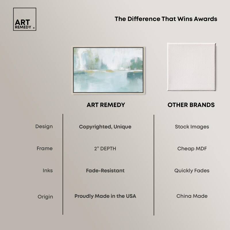 Mirrored Aqua Dream I Canvas by Art Remedy