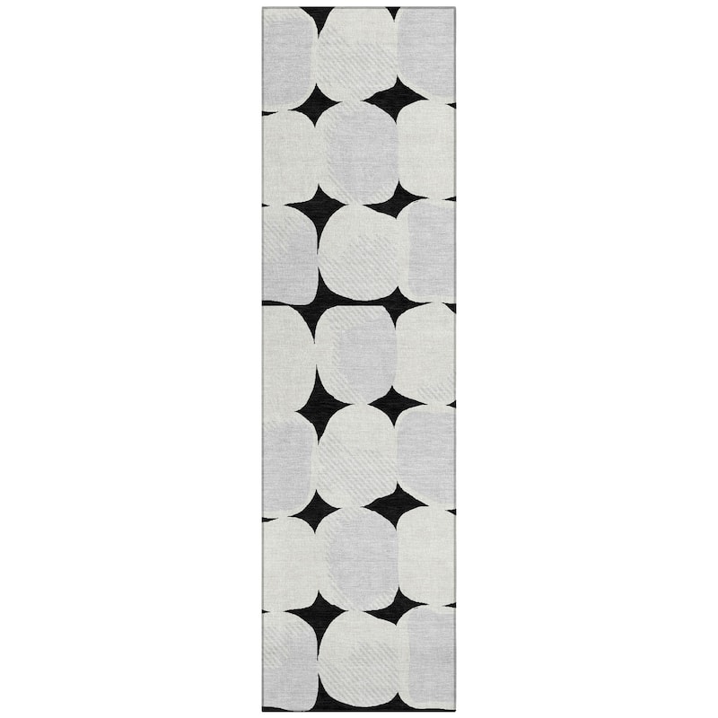 Machine Washable Indoor/ Outdoor Chantille Modern Puffy Rug