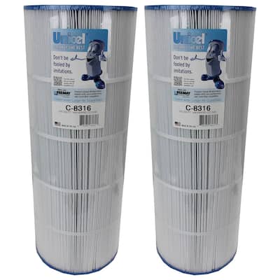 Unicel C-8316 Swimming Pool 150 Sq. Ft. Replacement Filter Cartridge (2 Pack) - 1