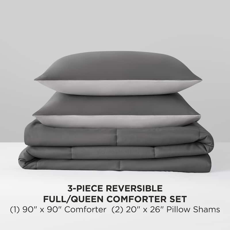 The Sheet Lab Box Stitch Reversible Comforter Sets