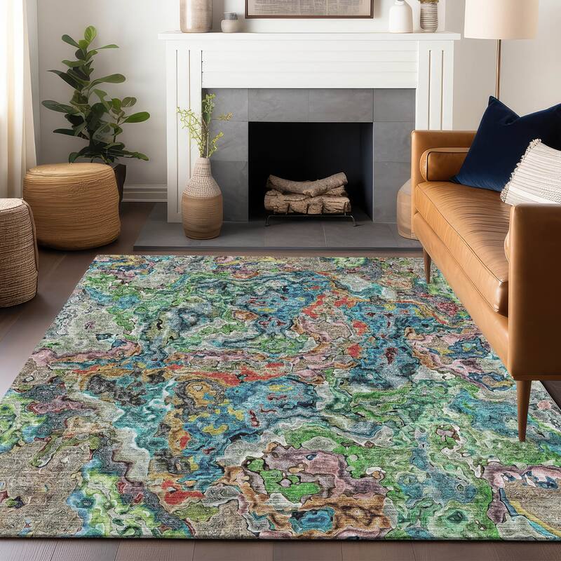 Premium Washable Super Soft Abstract Kazi Mayfield Rug