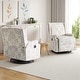 preview thumbnail 81 of 139, 29'' W Pattern Swivel Manual Push Back Recliner Chair Set of 2
