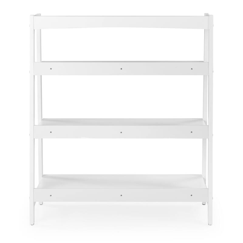 Mid Century Solid Wood Open Shelving Unit