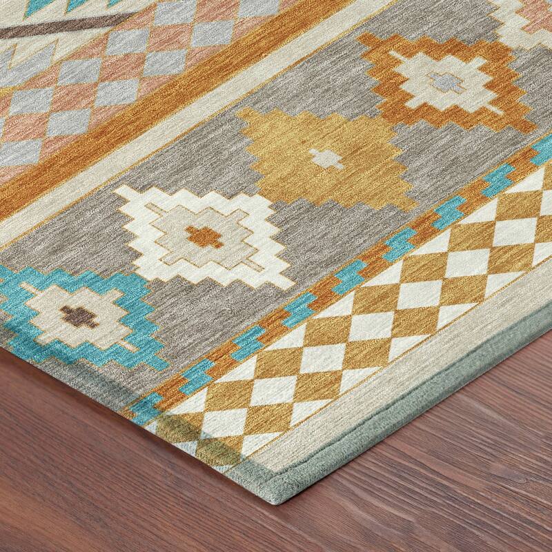 Machine Washable Indoor/ Outdoor Global Clemente Chantille Rug