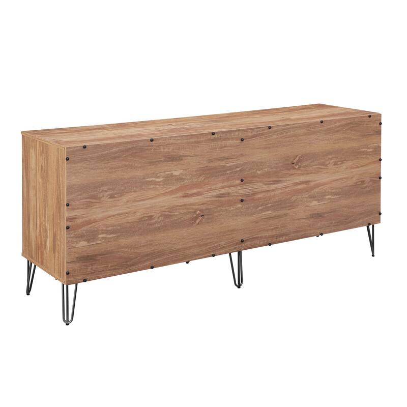 Manhattan Comfort Dumbo Modern 6-Drawer Double Low Dresser.