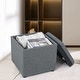 preview thumbnail 18 of 25, Adeco Storage Ottoman With Tray