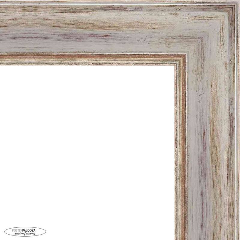 9x11 Contemporary White Complete Wood Picture Frame with UV Acrylic