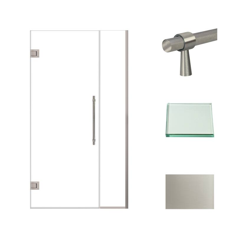 Transolid EHTB42307610C-BK Elizabeth 76" High x 42" Wide Hinged Semi