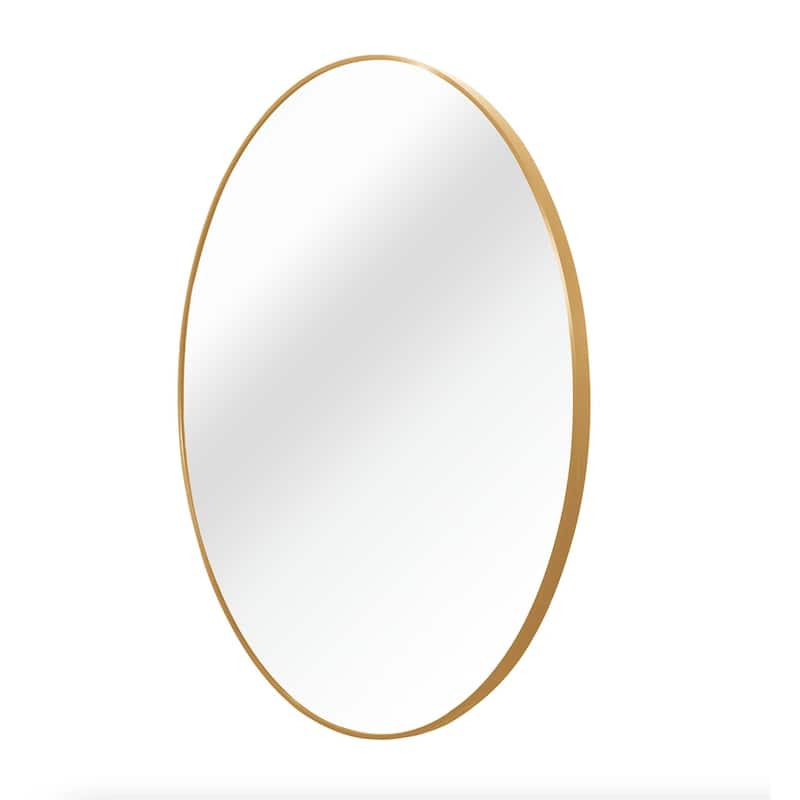 39 Inch Metal Round Bathroom Mirror