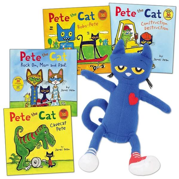 Shop Pete The Cat Doll And 4 Paperback Book Set Overstock 17776131