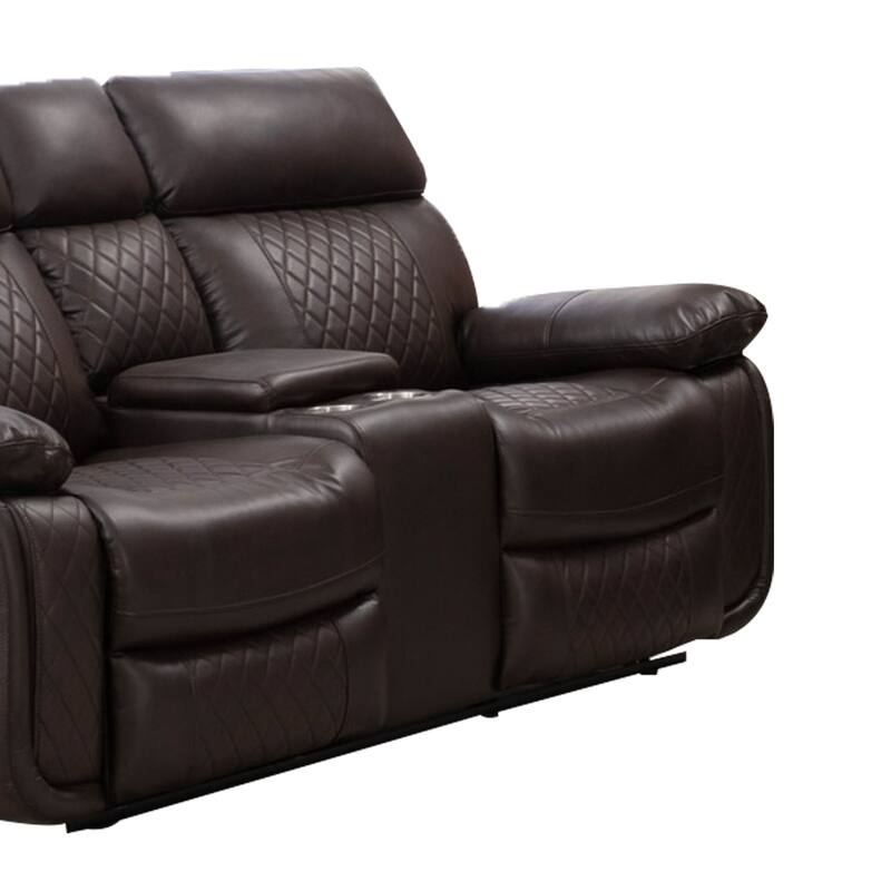 Infinity Power Reclining Faux Leather Reclining Loveseat