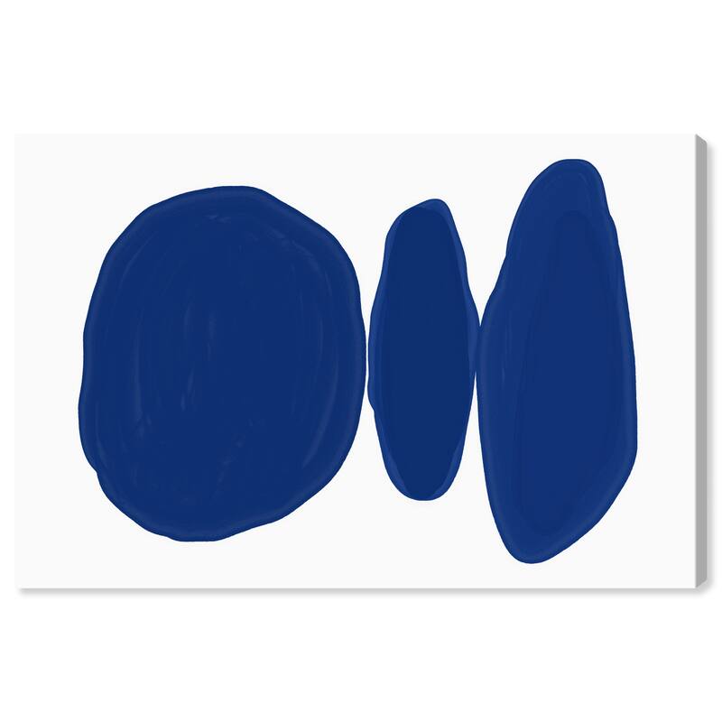 Wynwood Studio Canvas Abstract Lazurite Rocks Blue and Modern & Contemporary Wall Art Canvas Print - 20 x 30