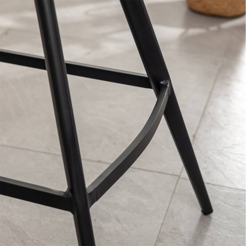 Fabric Kitchen Counter Height Stools (Set of 2)