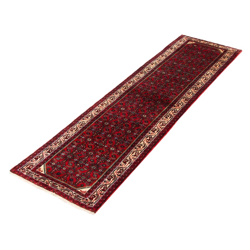 ECARPETGALLERY Hand-knotted Andelz Red Wool Rug - 2' 6" x 9' 3"
