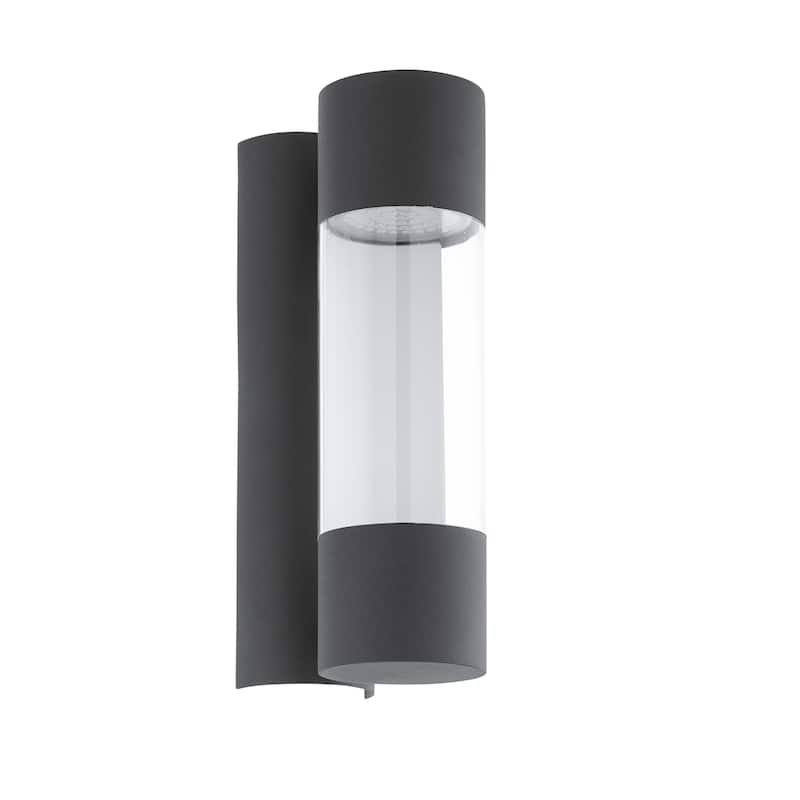 Eglo Robledo 10-inch Outdoor Wall Light - Black