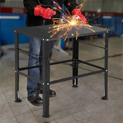 36 "x 24" Heavy-Duty Metal Welding Workbench with Tool Storage Drawer