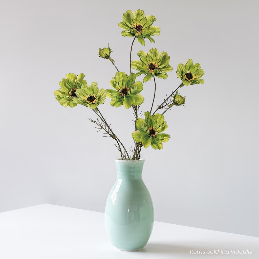 Floral Cosmos Artificial Spray - 32" - Green