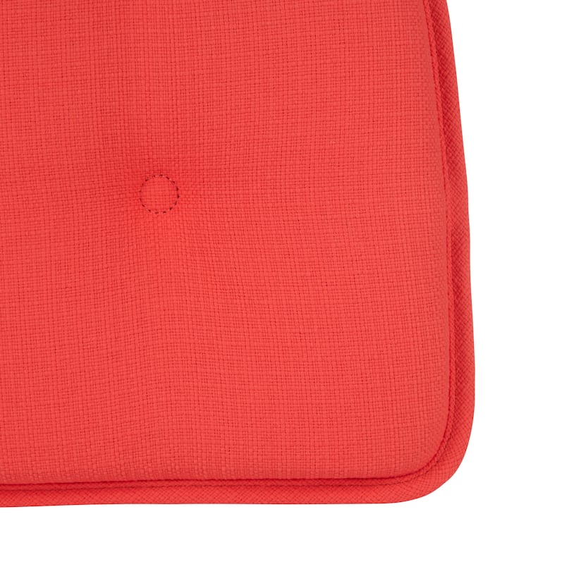 Klear Vu Non-Slip 15" x 16" Omega Tufted Dining Chair Cushion Set