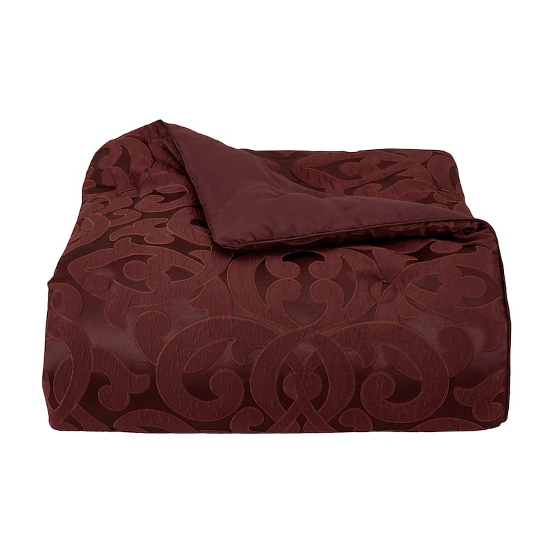 La Boheme Maroon Comforter Set