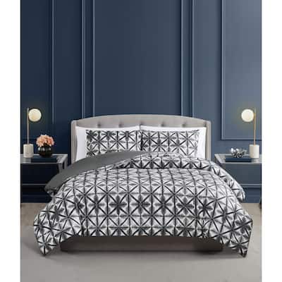 Vince Camuto Classic Shibori 3 Piece Comforter Set